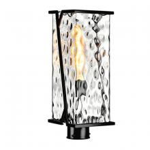  1252-MB-CW - Waterfall Outdoor Post Light - Matte Black