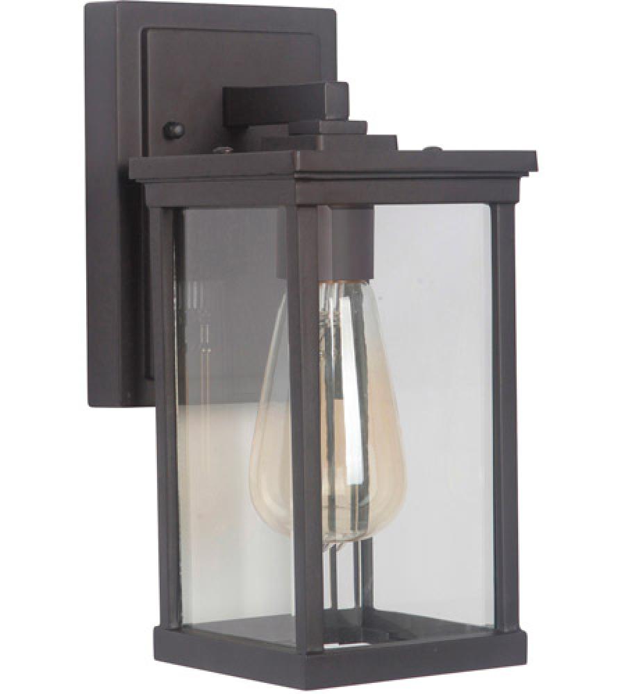 Riviera III 1 Light Small Outdoor Wall Lantern in Oiled Bronze Outdoor