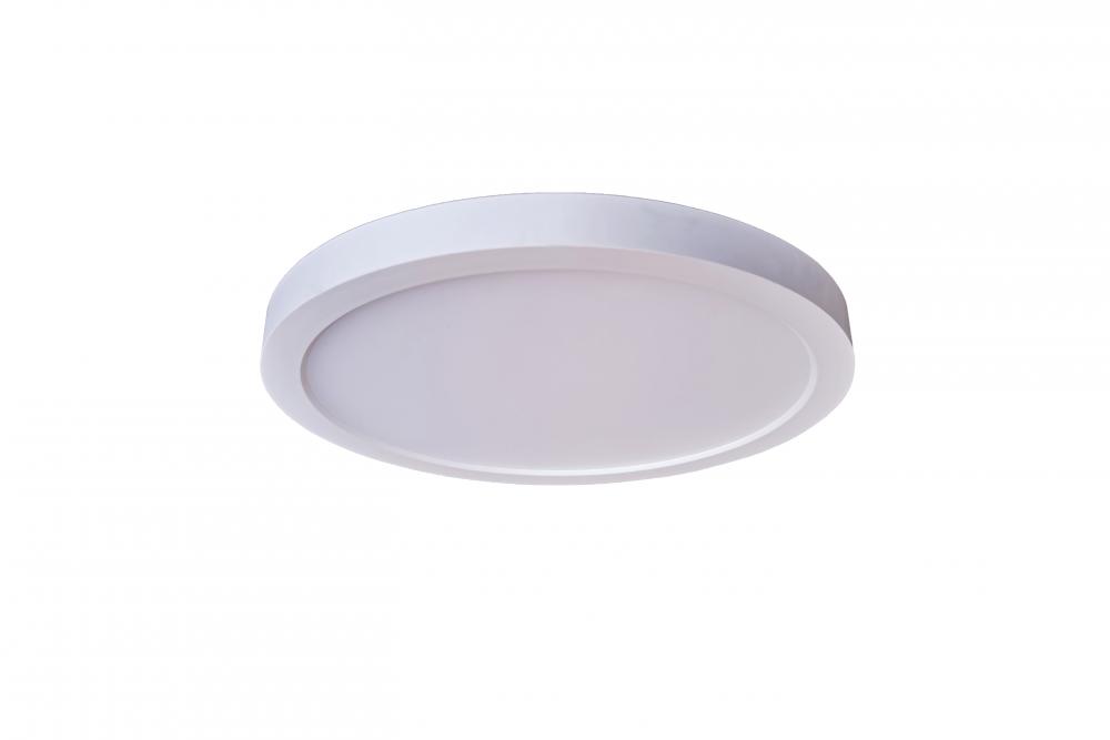 7" Slim Line LED Flushmount in White