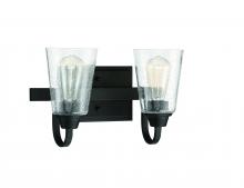 Craftmade 41902-ESP-CS - Grace 2 Light Vanity in Espresso (Clear Seeded Glass)