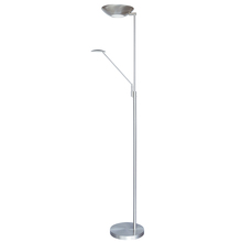  170LEDF-SC - Mother & Son LED Floor Lamp, Satin Chrome Finish