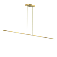  ARY-3830LEDHP-AGB - 30W Horizontal Pendant, Aged Brass with White Acrylic Diffuser