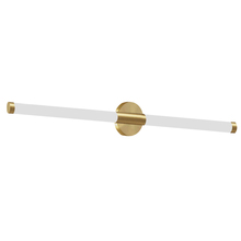  CVT-3620LEDW-AGB - 20W Wall Sconce, Aged Brass w/ White Acrylic Diffuser