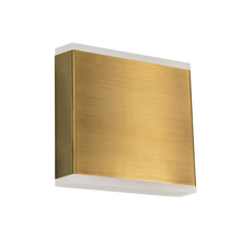  EMY-550-5W-AGB - 15W LED Wall Sconce, Aged Brass with Frosted Acrylic Diffuser