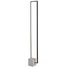  FLN-LEDF55-MB - 34W LED Floor Lamp Black Finish with Concrete Base