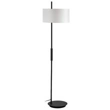  FTG-622F-MB-WH - 1 Light Incandescent Floor Lamp, Matte Black w/ White Shade