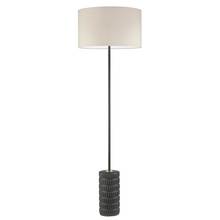  FTY-551F-MB-BG - 1 Light Incandescent Floor Lamp Matte Black with Black Gold Shade