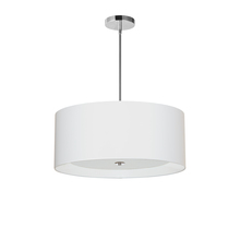 Dainolite HEL-224P-PC-WH - 4LT Helena Pendant PC, White w/White Diffuser