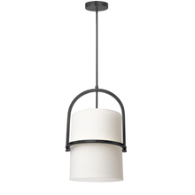 Dainolite PDT-121P-MB-WH - 1LT Incand Pendant, MB w/ WH Shade