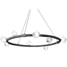 Dainolite PRN-4212C-MB - 12LT Halogen Chandelier, MB w/ Clear Gls