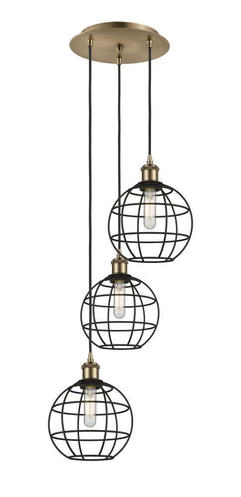 Lake Placid - 3 Light - 15 inch - Oil Rubbed Bronze - Cord Hung - Multi Pendant