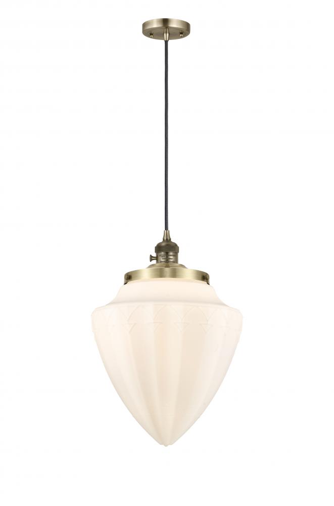 Bridgeton - 1 Light - 16 inch - Antique Brass - Cord hung - Mini Pendant