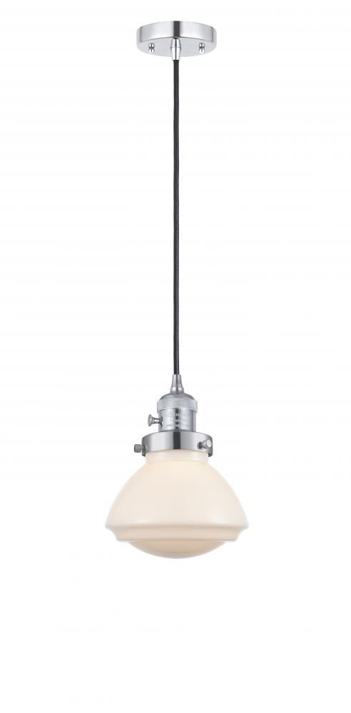 Olean - 1 Light - 7 inch - Polished Chrome - Cord hung - Mini Pendant