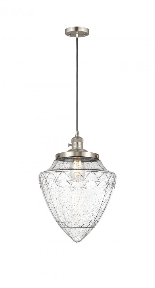 Bridgeton - 1 Light - 16 inch - Brushed Satin Nickel - Cord hung - Mini Pendant