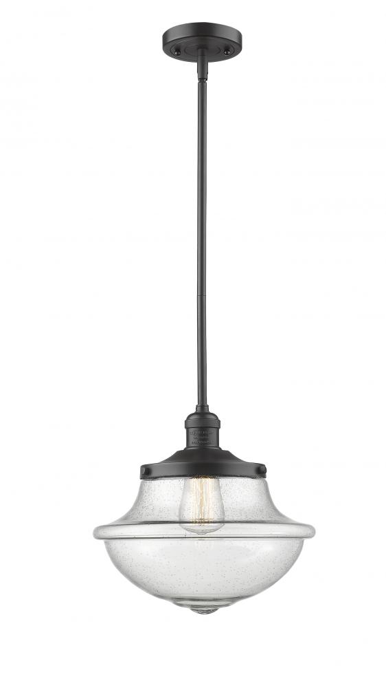 Oxford - 1 Light - 12 inch - Oil Rubbed Bronze - Stem Hung - Mini Pendant