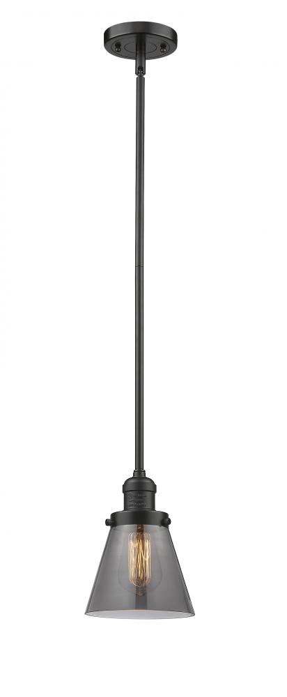 Cone - 1 Light - 6 inch - Oil Rubbed Bronze - Stem Hung - Mini Pendant