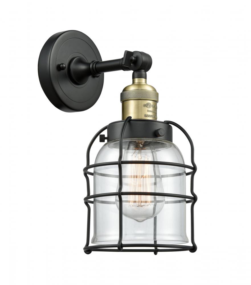 Bell Cage - 1 Light - 6 inch - Black Antique Brass - Sconce