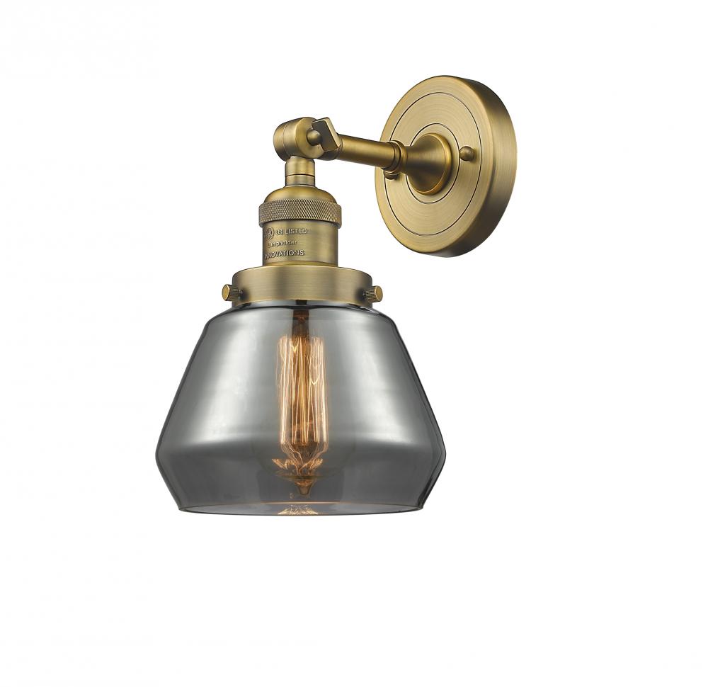 Fulton - 1 Light - 7 inch - Brushed Brass - Sconce