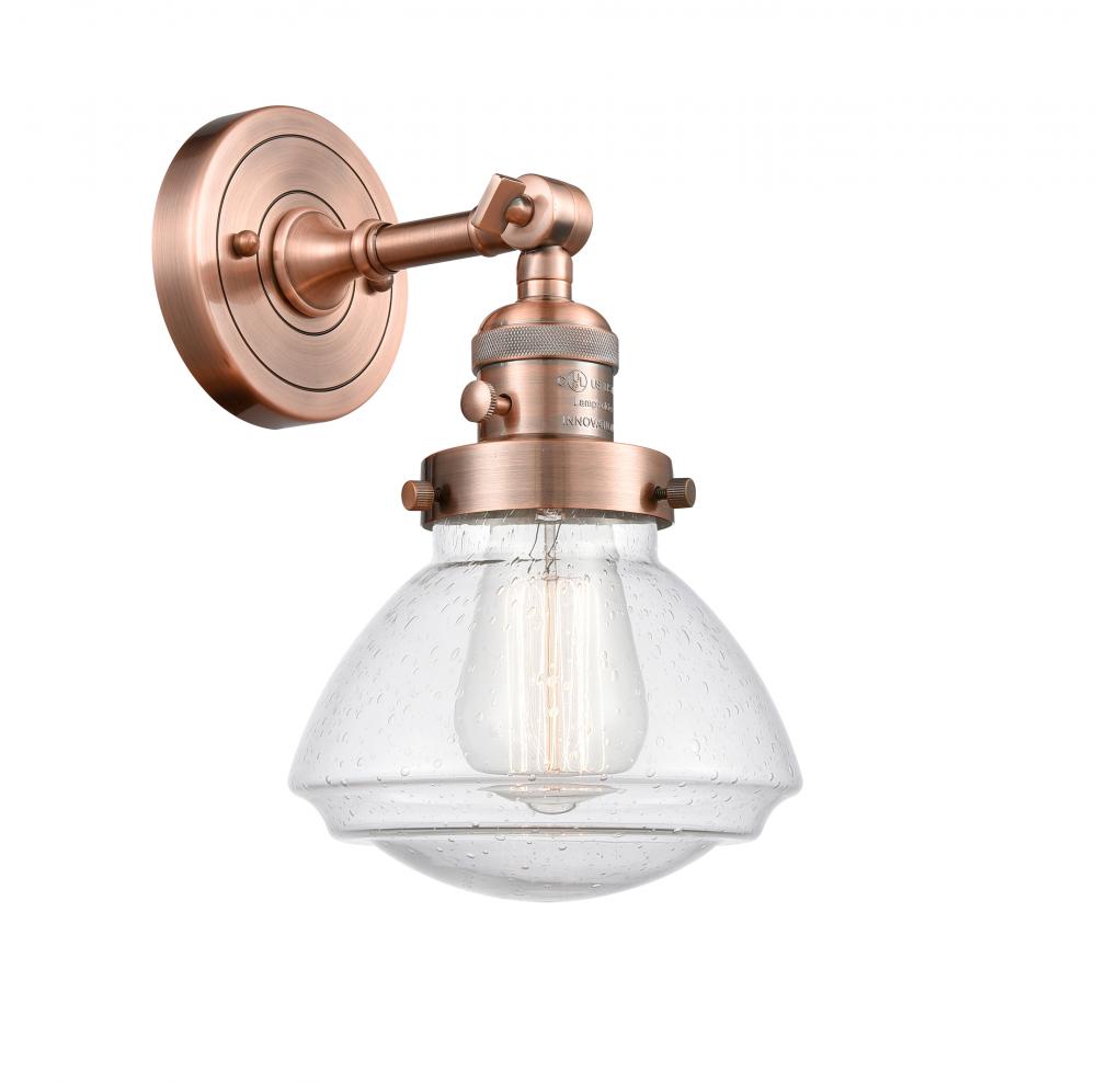 Olean - 1 Light - 7 inch - Antique Copper - Sconce