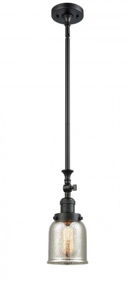 Bell - 1 Light - 5 inch - Matte Black - Stem Hung - Mini Pendant