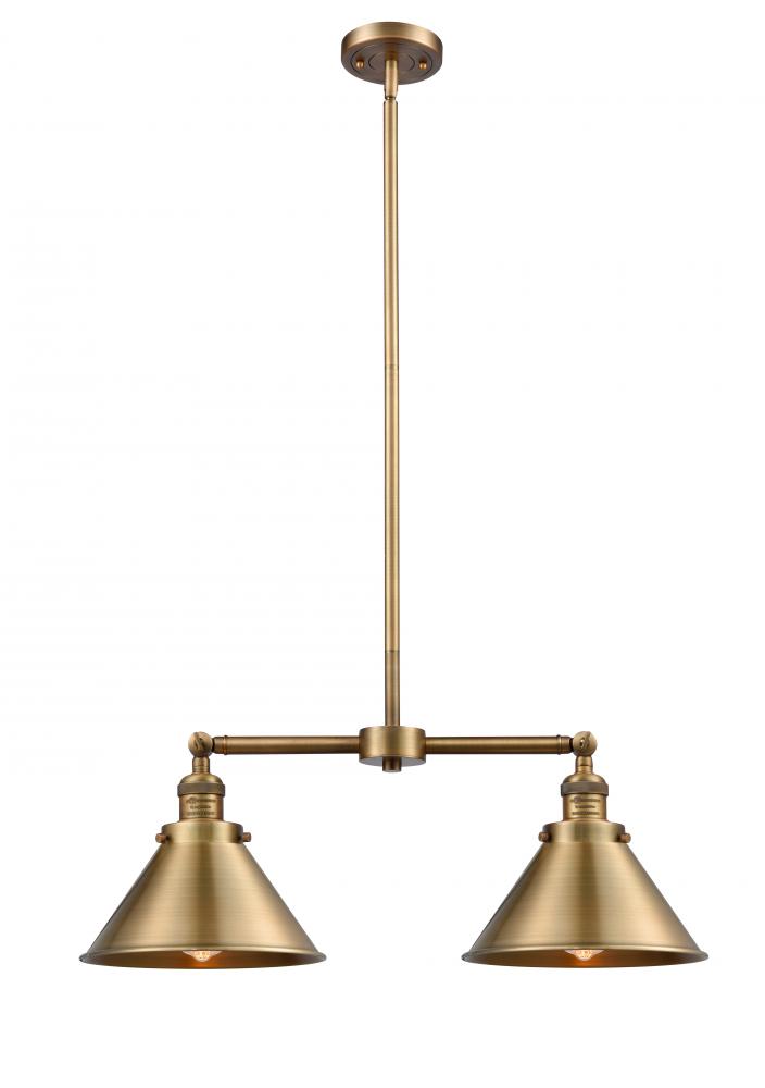 Briarcliff - 2 Light - 21 inch - Brushed Brass - Stem Hung - Island Light