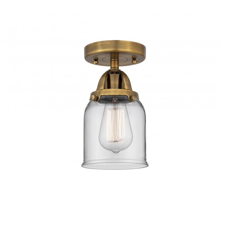 Bell - 1 Light - 5 inch - Brushed Brass - Semi-Flush Mount