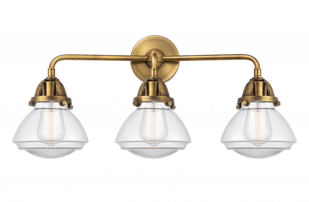 Olean - 3 Light - 25 inch - Brushed Brass - Bath Vanity Light