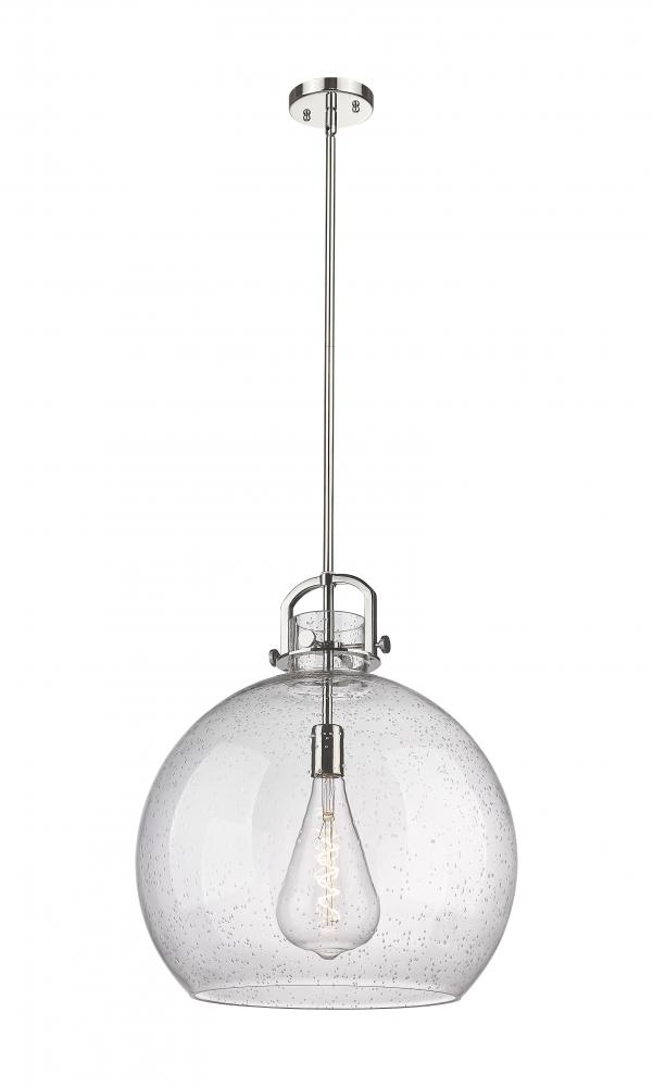 Newton Sphere - 1 Light - 18 inch - Polished Nickel - Pendant