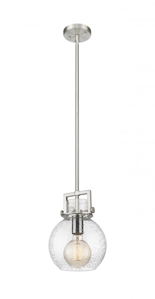 Newton Sphere - 1 Light - 8 inch - Satin Nickel - Mini Pendant