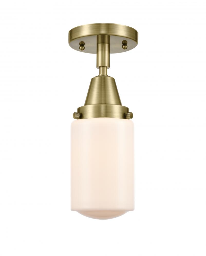 Dover - 1 Light - 5 inch - Antique Brass - Flush Mount