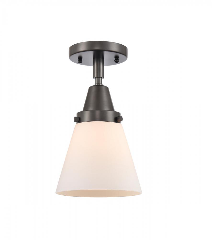 Cone - 1 Light - 6 inch - Oil Rubbed Bronze - Flush Mount