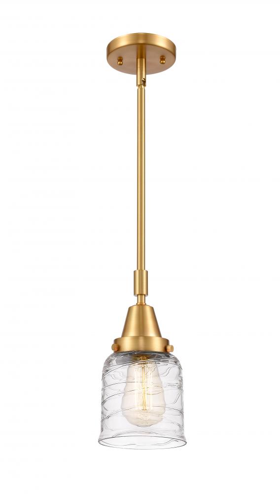 Bell - 1 Light - 5 inch - Satin Gold - Mini Pendant