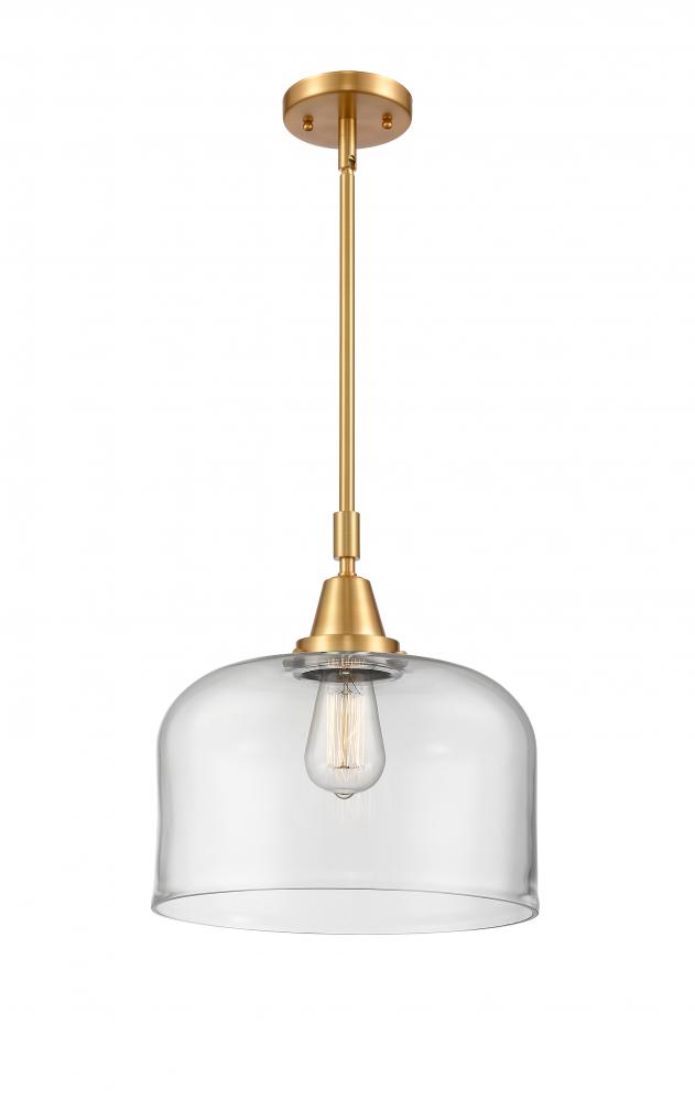 Bell - 1 Light - 12 inch - Satin Gold - Mini Pendant