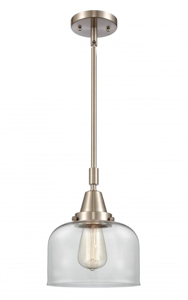 Bell - 1 Light - 8 inch - Brushed Satin Nickel - Mini Pendant