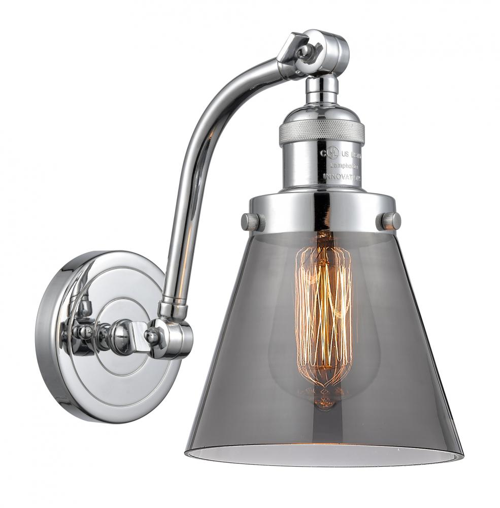 Cone - 1 Light - 7 inch - Polished Chrome - Sconce