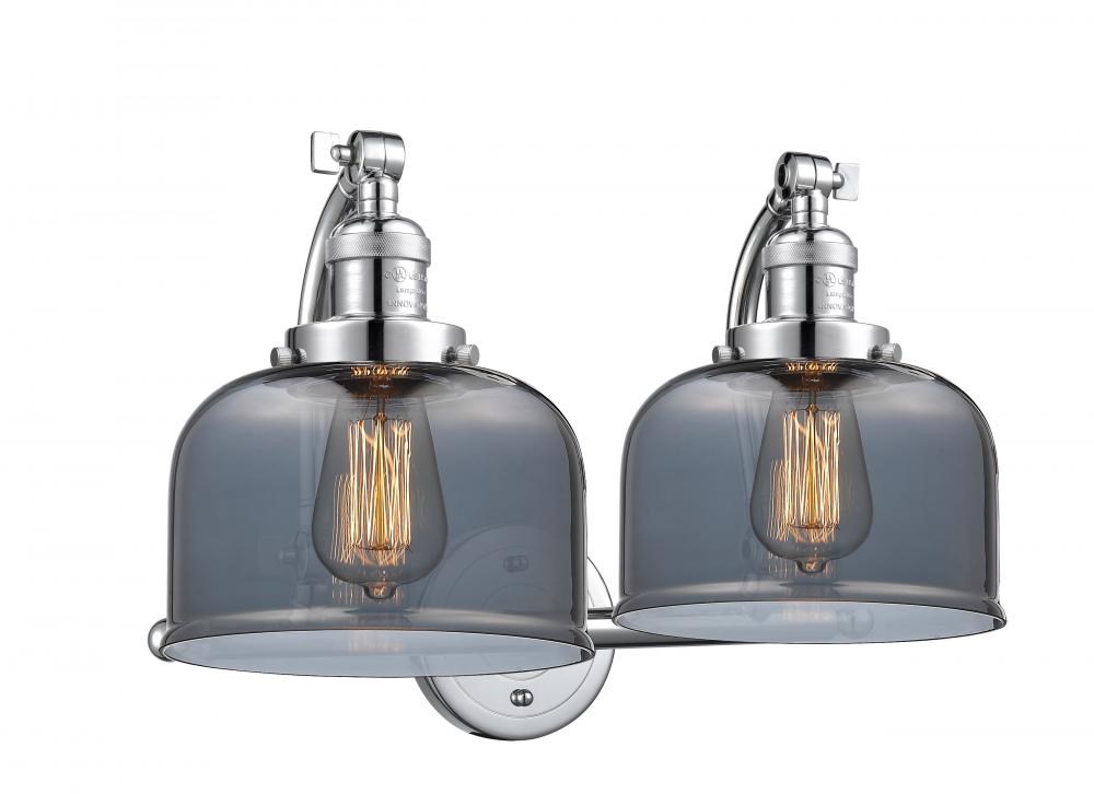 Bell - 2 Light - 18 inch - Polished Chrome - Bath Vanity Light