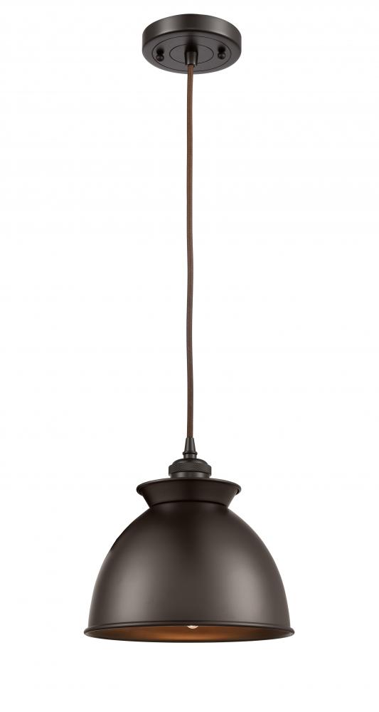 Adirondack - 1 Light - 8 inch - Oil Rubbed Bronze - Cord hung - Mini Pendant