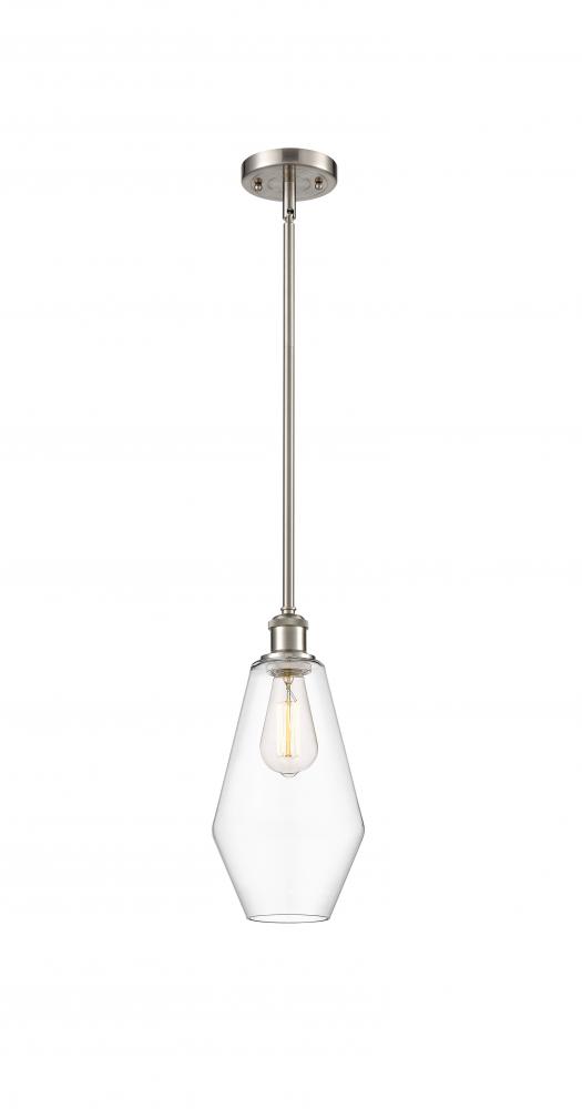 Cindyrella - 1 Light - 7 inch - Brushed Satin Nickel - Mini Pendant