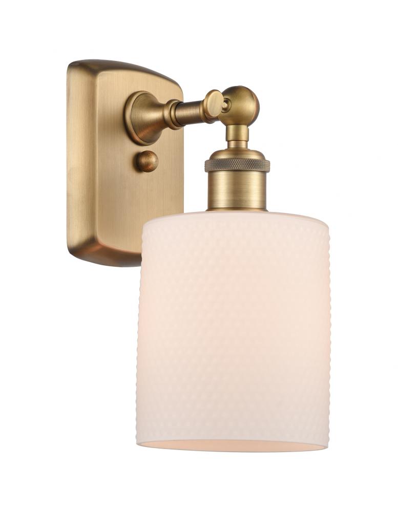 Cobbleskill - 1 Light - 5 inch - Brushed Brass - Sconce