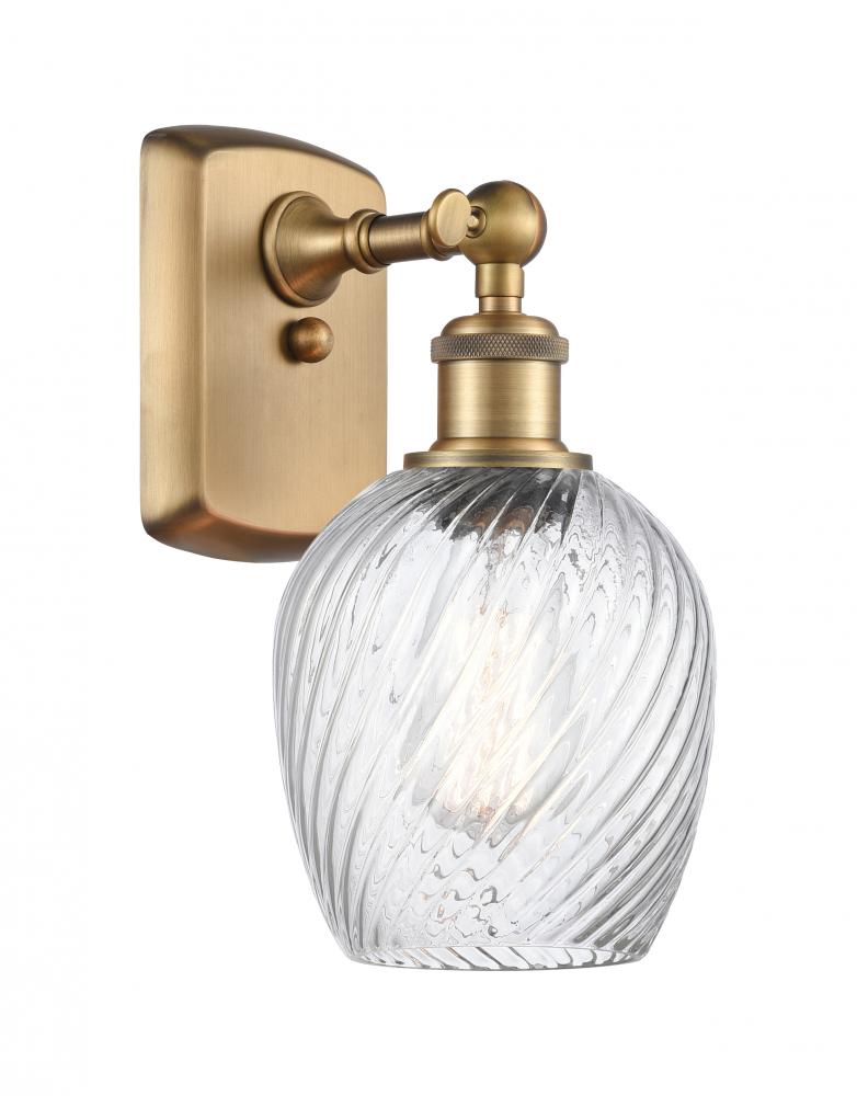 Salina - 1 Light - 6 inch - Brushed Brass - Sconce