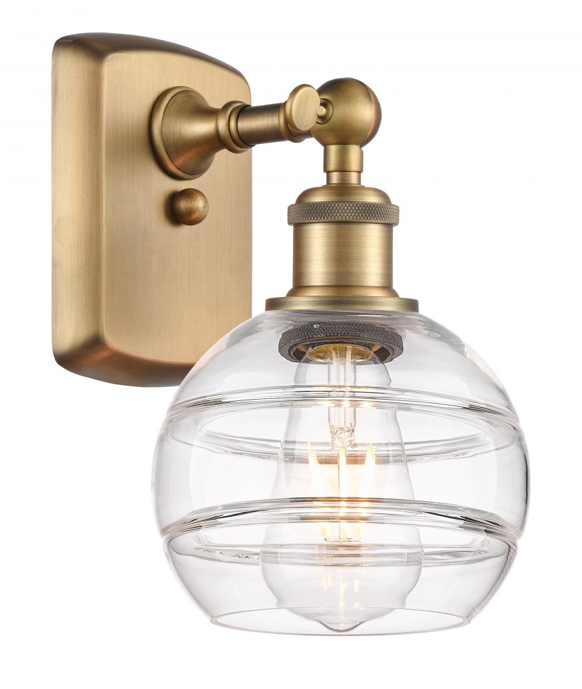 Rochester - 1 Light - 6 inch - Brushed Brass - Sconce