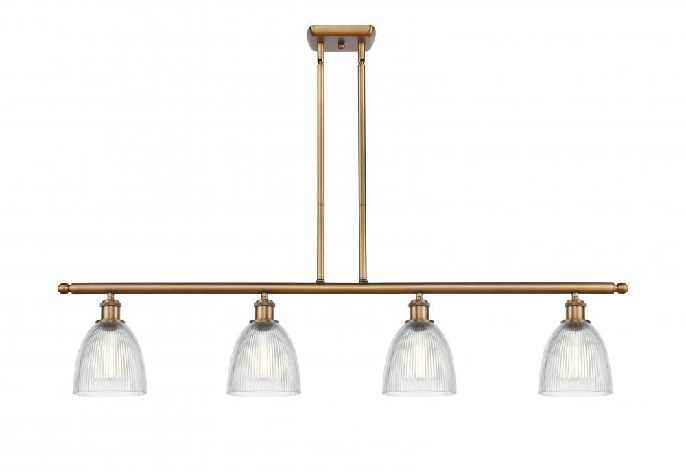 Castile - 4 Light - 48 inch - Brushed Brass - Cord hung - Island Light