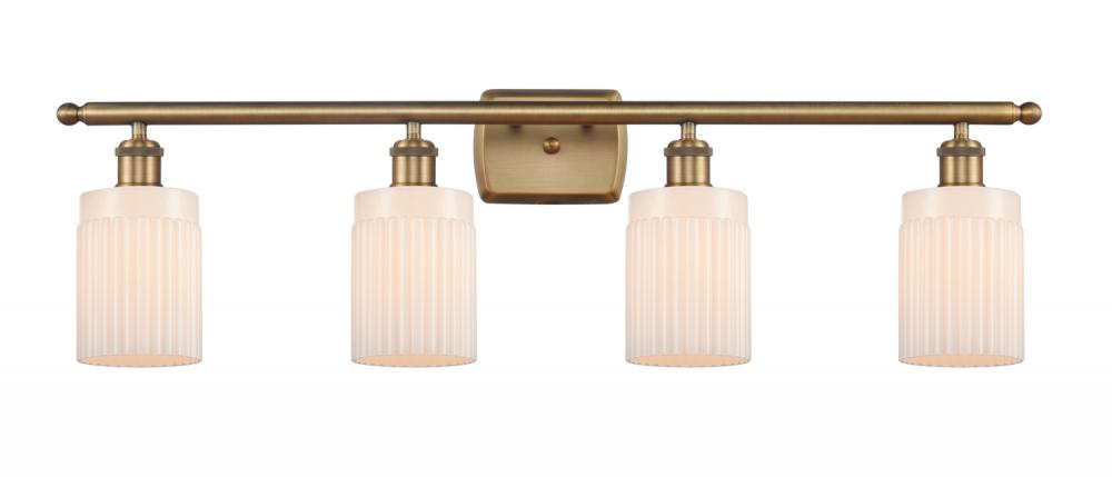 Hadley - 4 Light - 35 inch - Brushed Brass - Bath Vanity Light