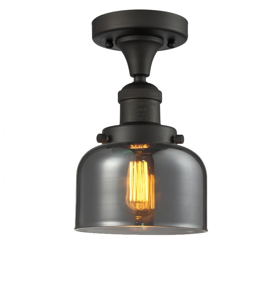 Bell - 1 Light - 8 inch - Oil Rubbed Bronze - Semi-Flush Mount