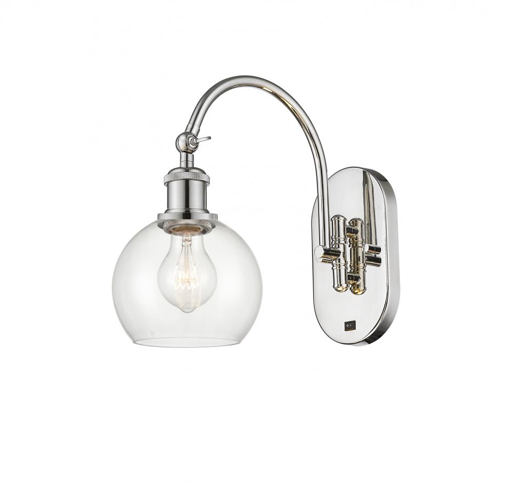 Athens - 1 Light - 6 inch - Polished Nickel - Sconce