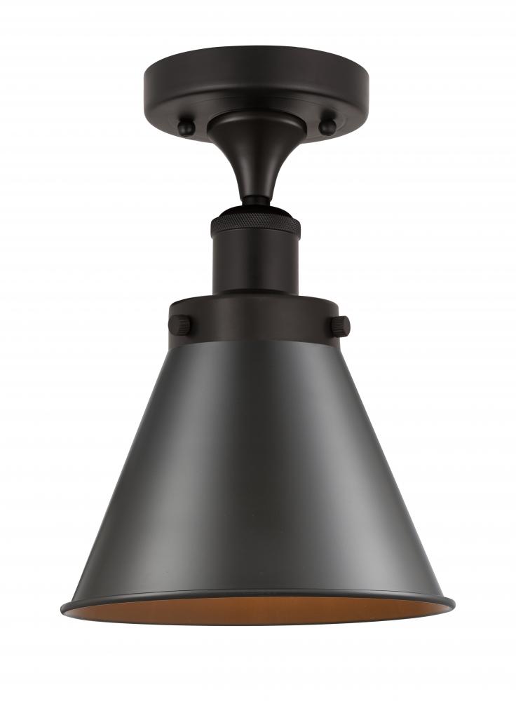 Appalachian - 1 Light - 8 inch - Oil Rubbed Bronze - Semi-Flush Mount