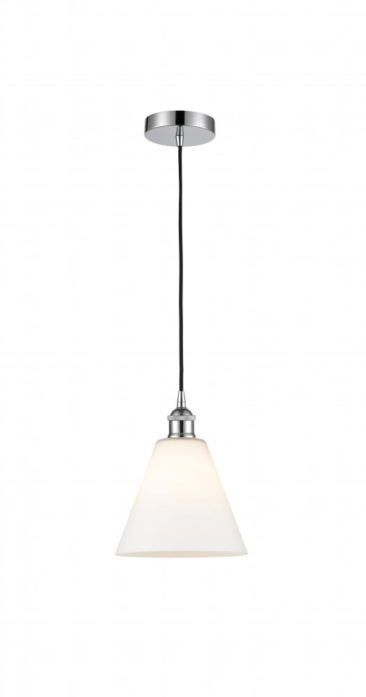 Berkshire - 1 Light - 8 inch - Polished Chrome - Cord hung - Mini Pendant