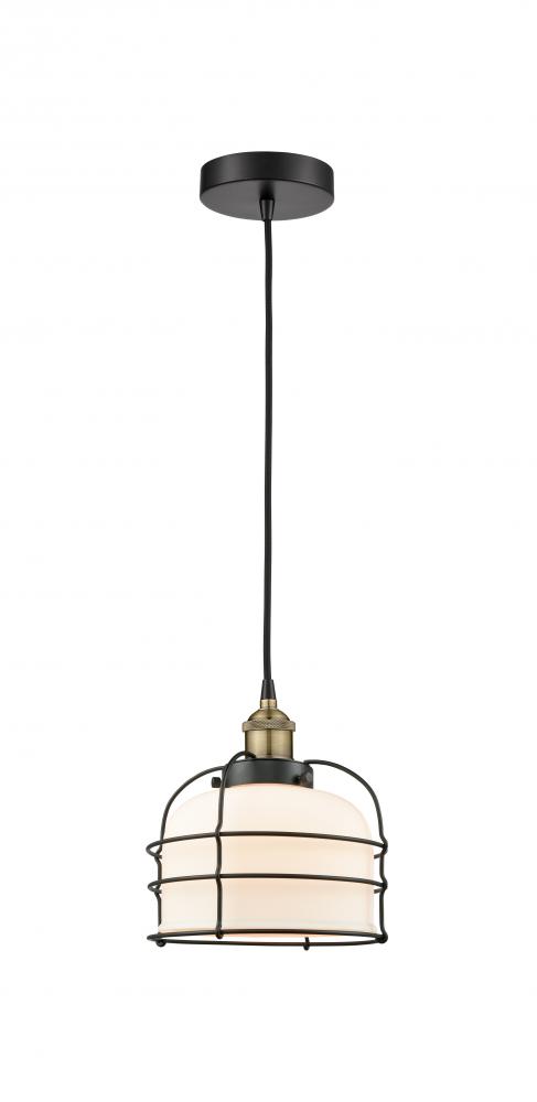 Bell Cage - 1 Light - 9 inch - Black Antique Brass - Mini Pendant