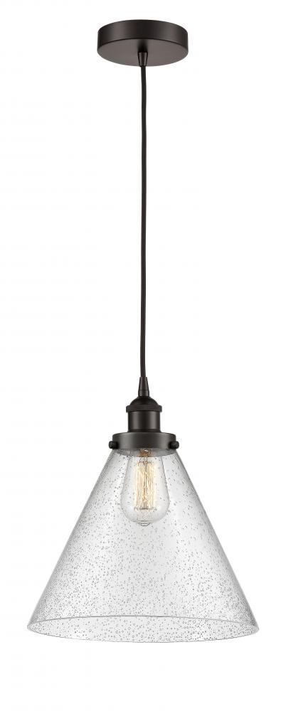 Cone - 1 Light - 12 inch - Oil Rubbed Bronze - Cord hung - Mini Pendant