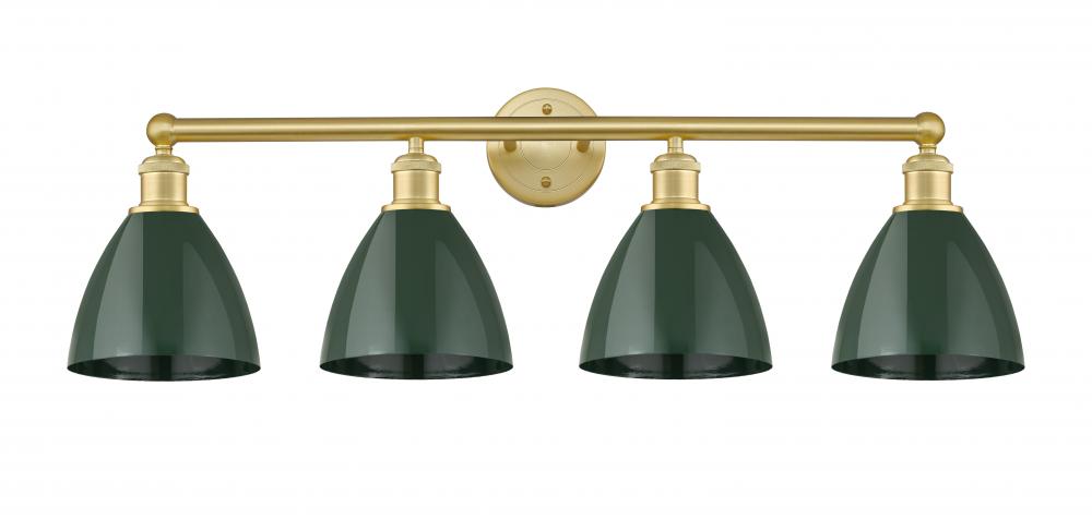 Plymouth - 4 Light - 35 inch - Satin Gold - Bath Vanity Light